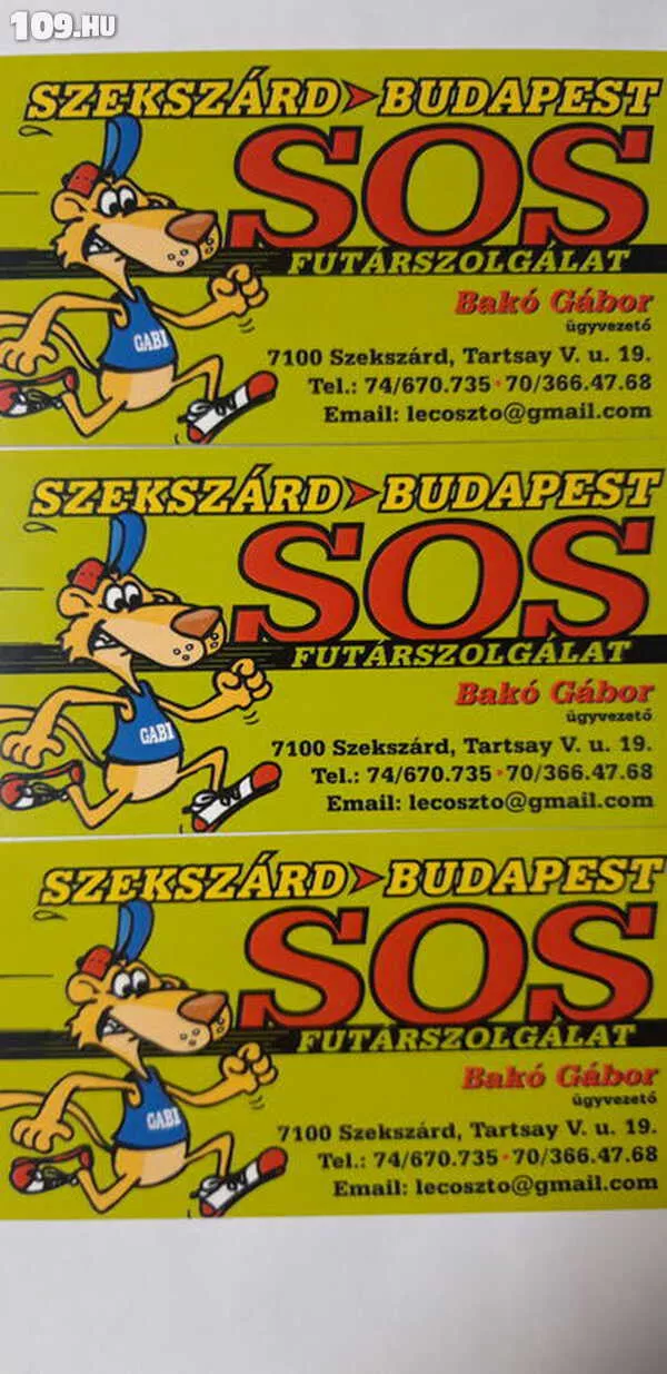 Csomagszállítás Szekszárd -Budapest- Baja